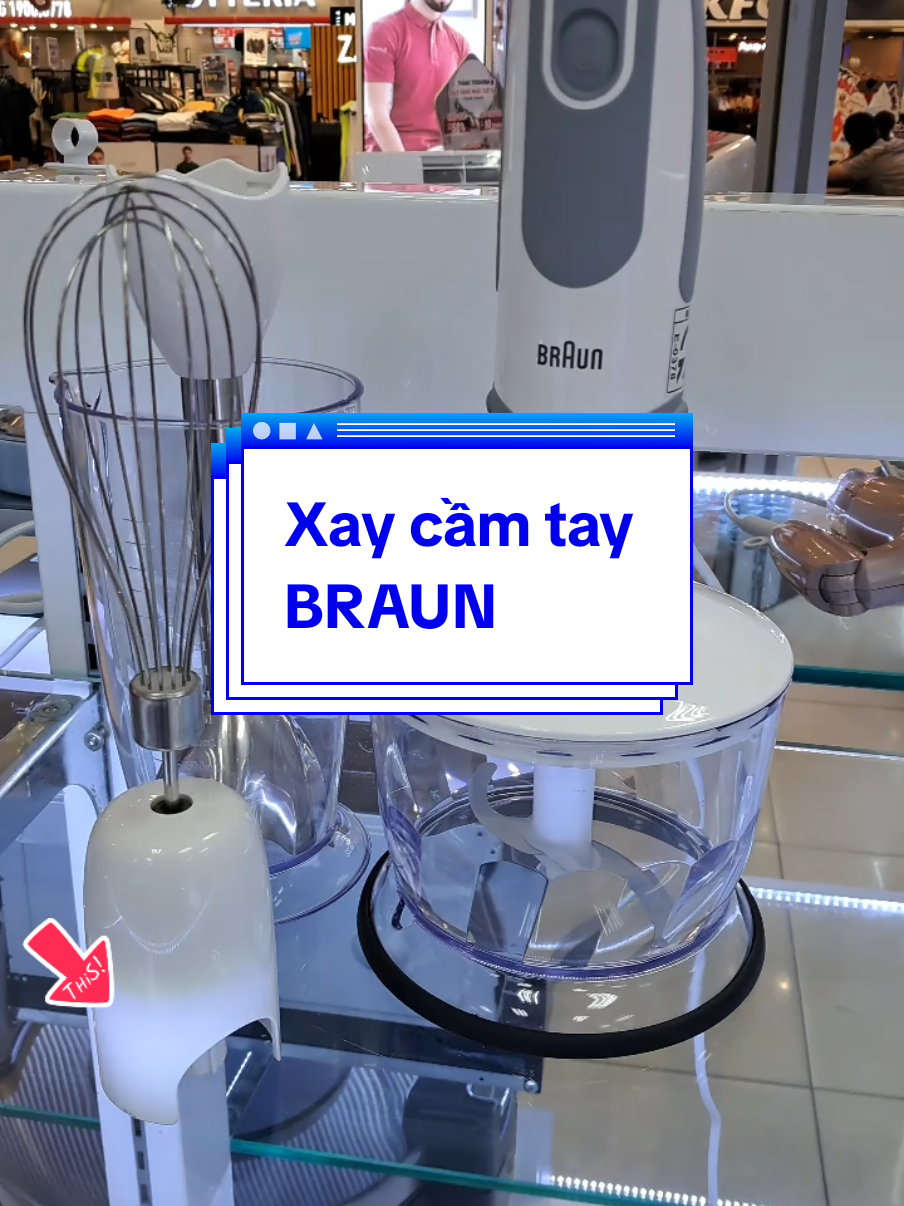 Máy xay cầm tay 3in1 Braun MQ5235 [ Xay thịt, xay cháo, sinh tố, đánh trứng, đánh bột, làm kem ...]#xuhuong #tiktok #
