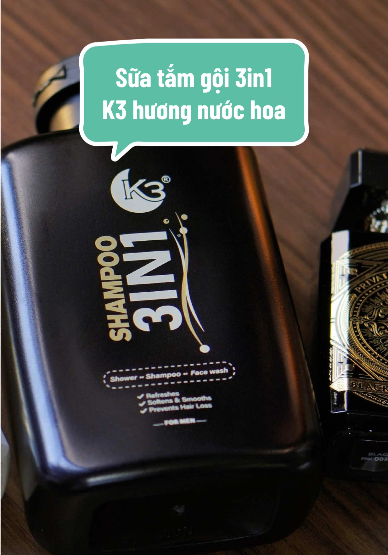 Gel tắm 3in1 K3 hương nước hoa nhập khẩu từ Pháp #k3 #nuochoak3 #suatam3in1 #suatamgoi3in1 #ojkdangtien 