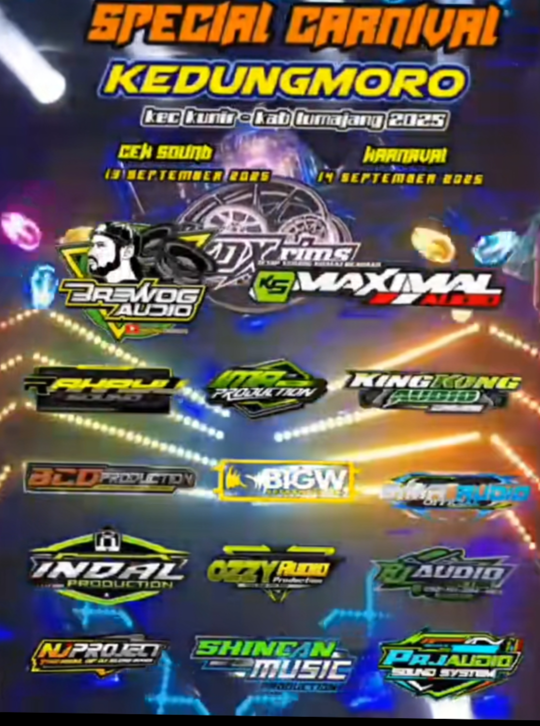 CEKSOUND karnaval kedungmoro 13 September 2k25 #karnavallumajang #lewatberanda #pecintahoregg #karnaval2k25 #karnavalkedungmoro 