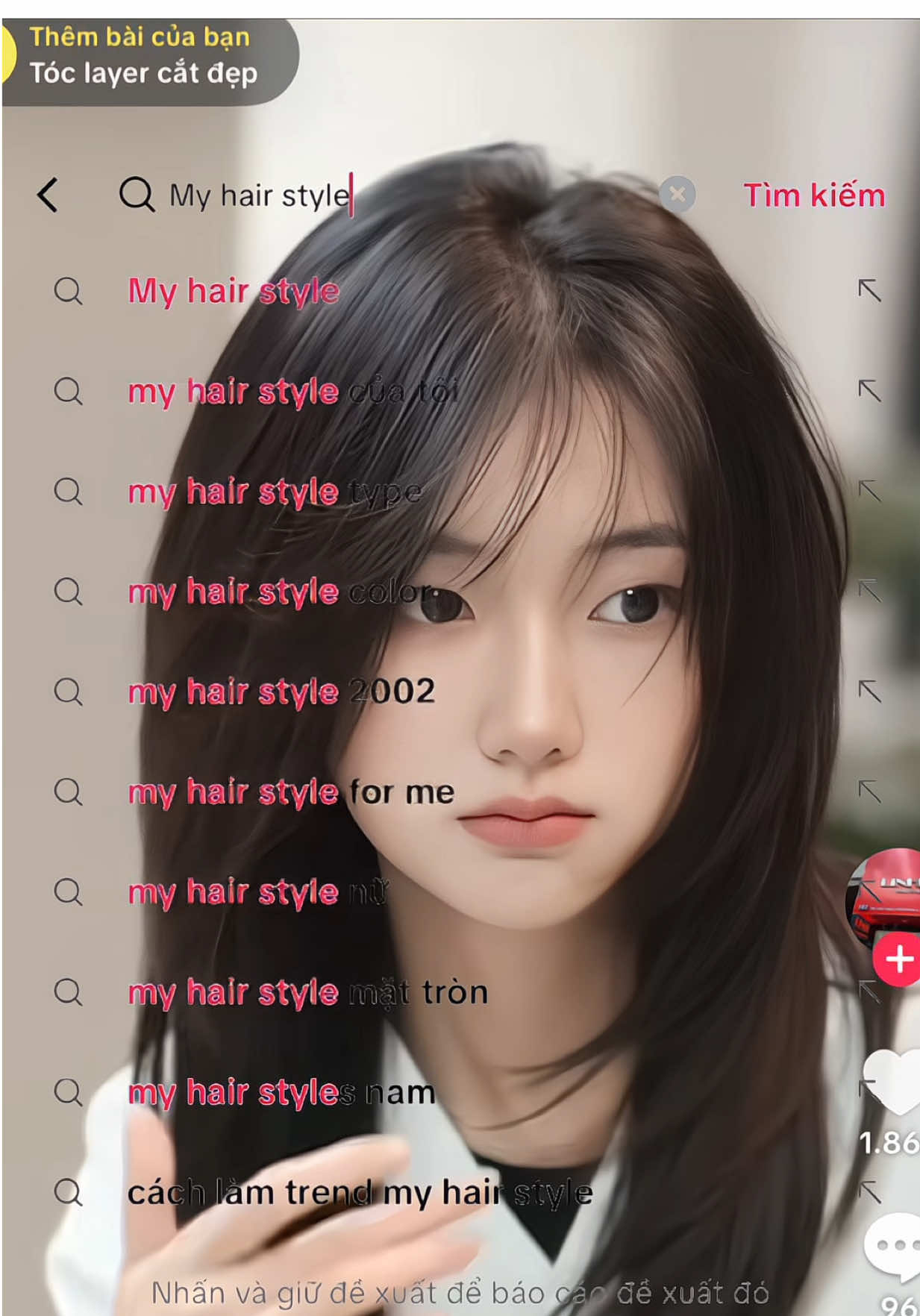 Cắt tóc theo My hair style + kwanhairsalon 💇🏻‍♀️🥰#xuhuong #gialai #kwanhairsalon #maiphap #myhairstyle 