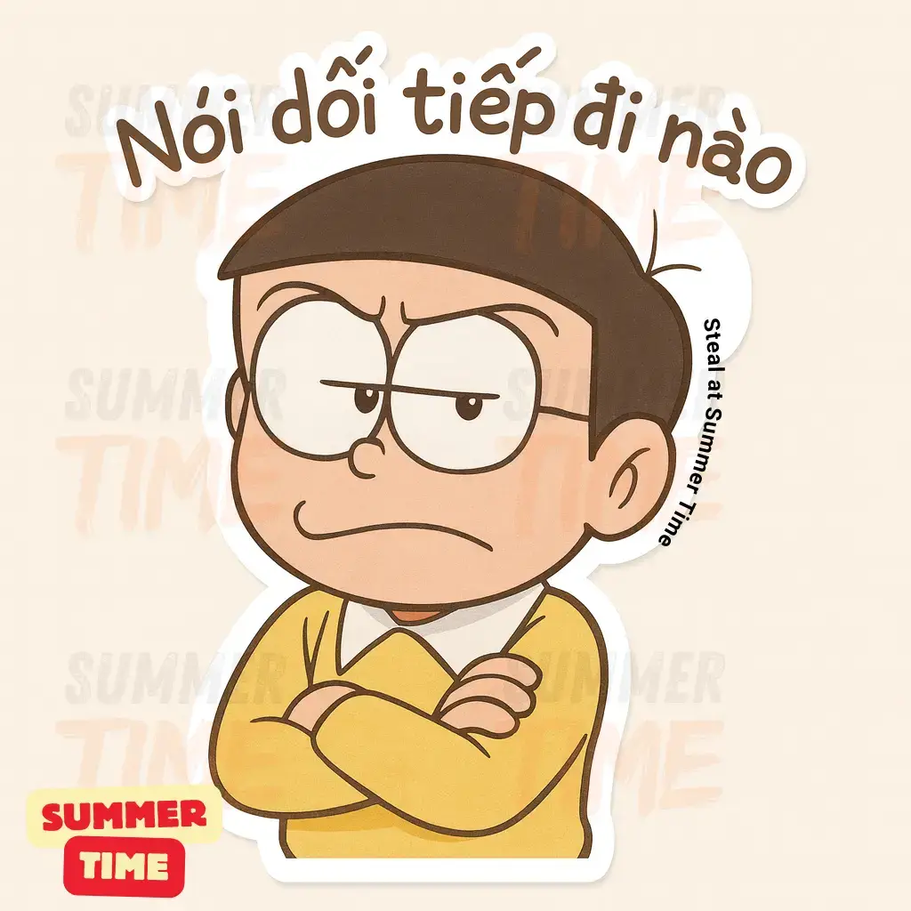 Dạo này tự nhiên tui rất thích vẽ anime 😎😎😎 #nobita #stickers #mes #cute #chat 