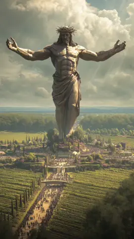 Built from reinforced stone and covered in natural patina in Bordeaux, France, the figure was designed to look timeless, as though it had always stood watch over the valley. Artists worked for nearly a decade to complete the project, with every detail, from the crown of thorns to the folds of His robe, meticulously crafted by hand. #ChristianInspired #Sculpture #Bordeaux