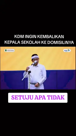 kdm kang Dedi Mulyadi mengembalikan kepala sekolah sesuai domisili nya #gubernurjawabarat #kdm 