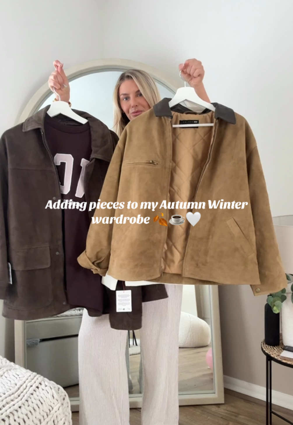 Come add pieces to my autumn winter wardrobe with me☕️🤍🍂 #autumnfashion #autumnwinter #autumn #fashioninspo 