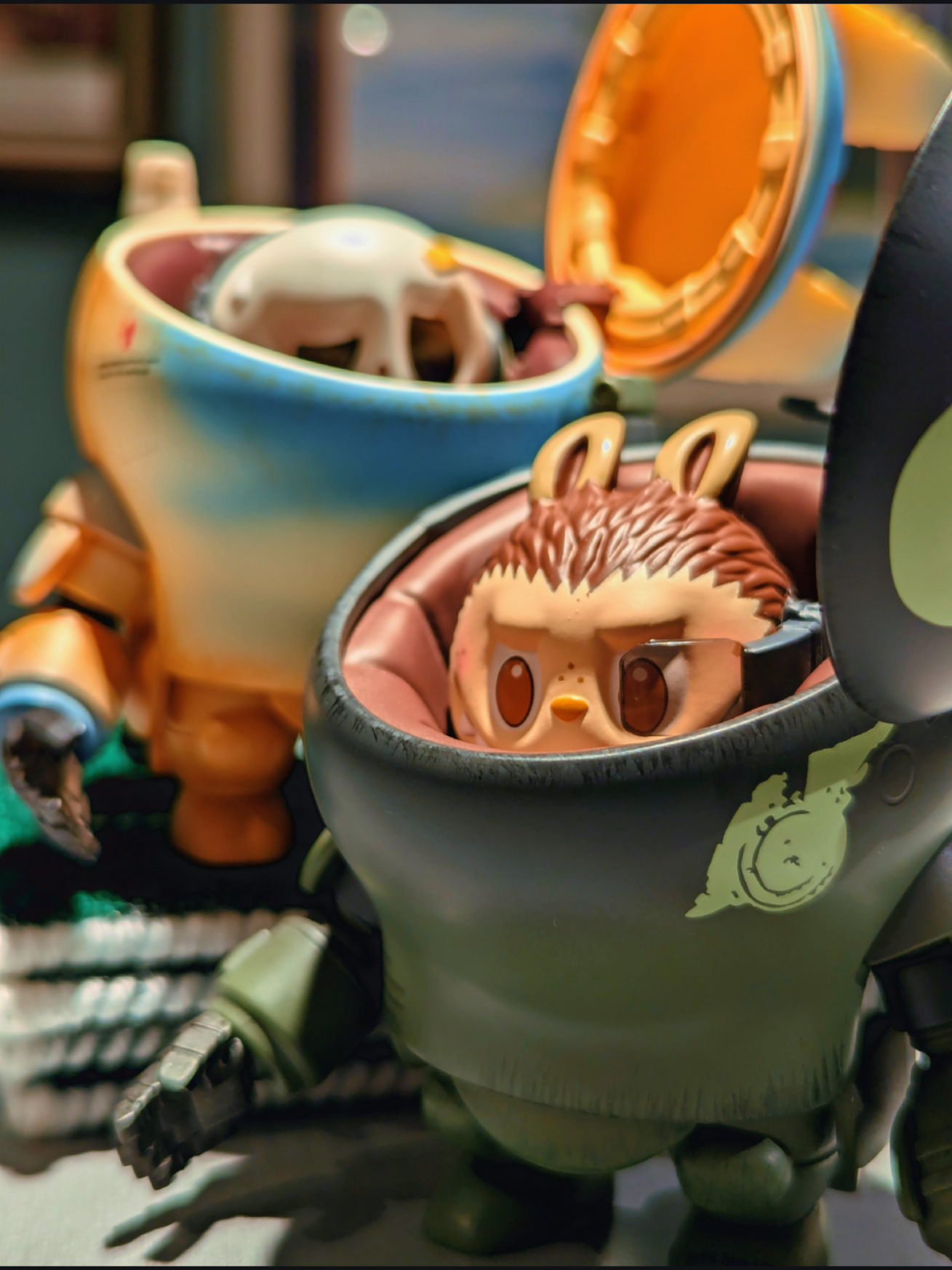 Ma.k-Battle Labubus 🤖 #unboxing #labubu #mak #kowyokoyama #mechanic 