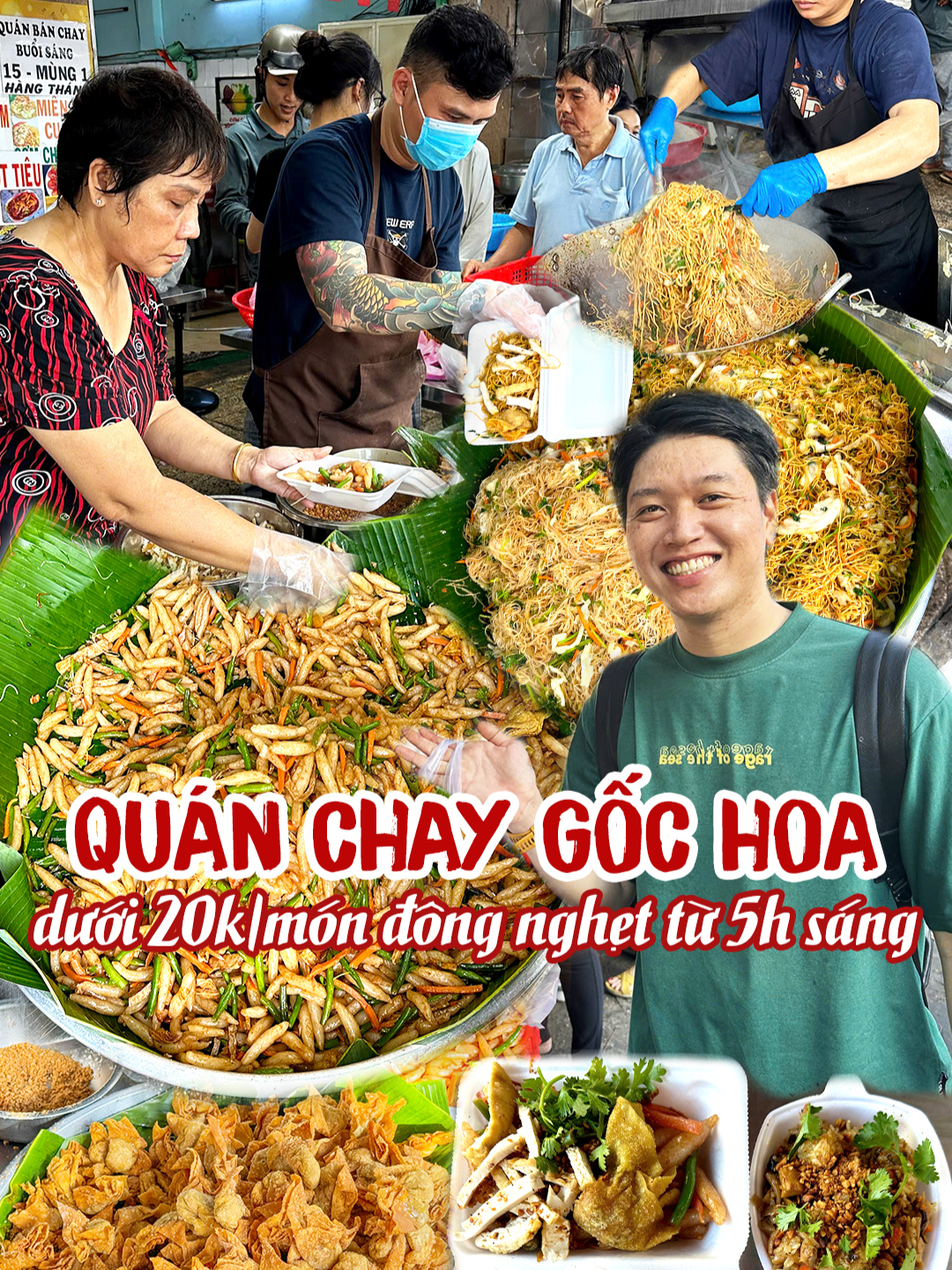 Món nào cũng dưới 20k QUÁN CHAY GỐC HOA hàng trăm người mua sạch từ 5h sáng, tháng chỉ bán 2 ngày #didau #diadiemanuong #diadiemanuongsaigon #reviewquananngon #anuong #xuhuongtiktok #videoxuhuong #tiktokviral #quanchaybinhtien #quanchay