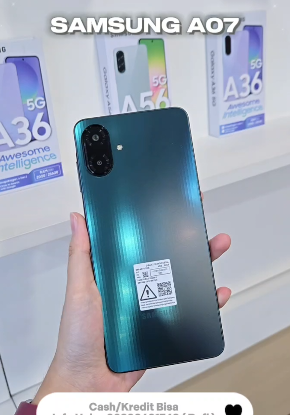 NEW SAMSUNG A07💚✨️ #samsung #fyp #samsunga07 #profile #beranda 