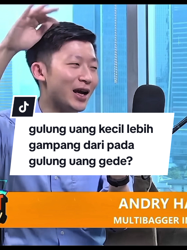 menurut andry hakim lebih gampang gulung uang kecil daripada gulung uang besar? #andryhakim #stockwise #investor #fyp #saham 