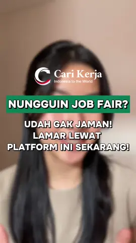 Daripada nungguin job fair yang tak kunjung datang..😮‍💨 Mending lamar kerja online!  Bisa lamar kapanpun & dimanapun😎 Tinggal klik-klik aja, lamaran auto terkirim!🚀 Download aplikasi Cari Kerja yang tersedia di App Store & Play Store. #CariKerja #LowonganKerja #RekrutmenAntiRibet #HRtools #JobPortalIndonesia