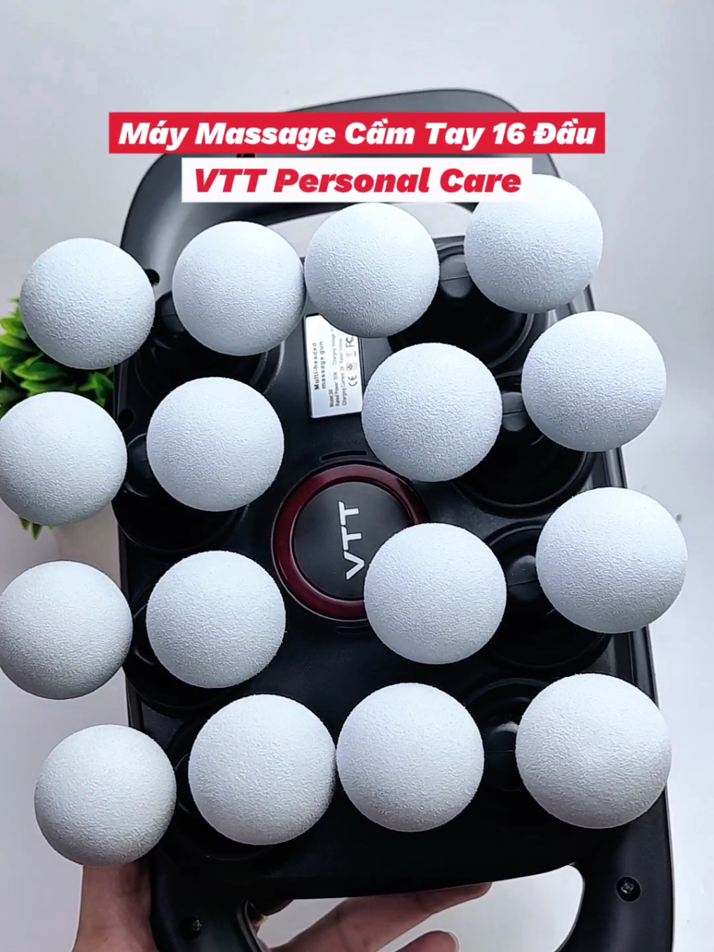 Máy massage cầm tay 16 đầu VTT Personal Care #vtt #maymassagecamtay #massage #vttpersonalcare #massagegun 