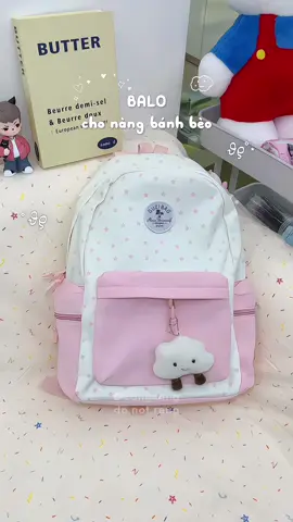 Nó bánh bèo nó dịu nó basic, nhiều ngăn tha hồ đựng nữa chớ, phái #balodihoc #baloxinh #balonu #cangcang #xuhuong 