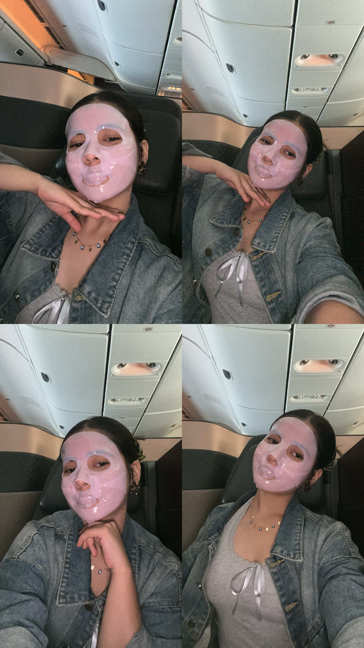 An absolute GAMECHANGER!!! Using @medicube global collagen prdn salmon face mask💕 #fyp #skincare #medicube #facemask #flight #collagenmask #businessclass #thankyouuniverse #CapCut #thankyou #creatorsearchinsights #glowandslaybyk #blessed #uk #london #airport 