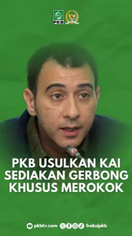 Anggota Komisi VI DPR RI Fraksi Partai Kebangkitan Bangsa (PKB), Nasim Khan mengusulkan kepada PT Kereta Api Indonesia (KAI) untuk menyiapkan gerbong khusus untuk merokok, terutama kereta jarak jauh. Dia menilai hal itu akan bermanfaat menguntungkan dari sisi bisnis. Baca Selengkapnya : https://www.fraksipkb.com/2025/08/20/komisi-vi-dpr-usulkan-kai-sediakan-gerbong-khusus-merokok/