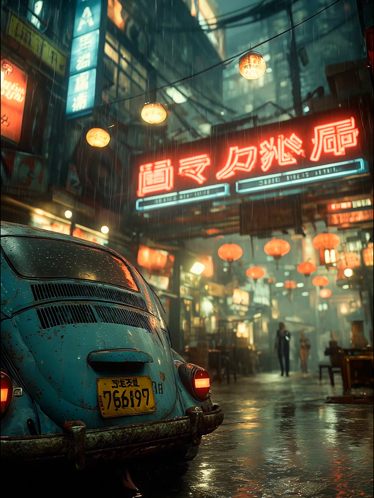 It feels strangely peaceful here.. #dystopianvibes #retrofuturism #cyberpunkcity #fpv #aivideo 