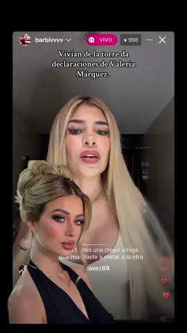 Vivían de la torre da declaraciones de Valeria Márquez. #valeriamarquez #viviandelatorre #viraltiktok #chisme #gicelramirez18 