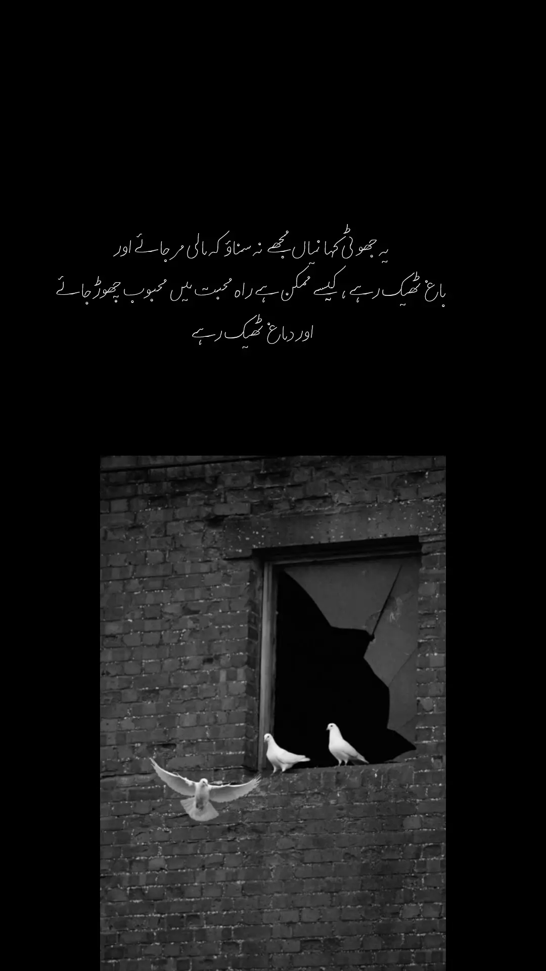 راہِ محبت کی سچائی یہ ہے کہ دل کی گہرائیوں میں جب کوئی محبوب بستا ہے تو اس کی جدائی محض ایک لمحہ نہیں بلکہ صدیوں کا بوجھ بن جاتی ہے۔ یہ کہنا کہ محبوب چھوڑ جائے اور دماغ سلامت رہے، ایسا ہی ہے جیسے کہا جائے کہ مالی مر جائے اور باغ ہمیشہ ہرا بھرا رہے۔ مالی کے بغیر باغ کی تازگی، پانی، خوشبو اور ترتیب سب بکھر جاتے ہیں۔ اسی طرح دل کے بغیر دماغ کا سکون کیسے قائم رہ سکتا ہے؟ محبت میں محبوب کا وجود دل کی دھڑکن جیسا ہے، اور جب دھڑکن رُک جائے تو جسم محض ایک خالی ڈھانچہ رہ جاتا ہے۔ محبت میں جدائی کا دکھ عقل کے تمام ترازو توڑ دیتا ہے۔ انسان کے پاس علم، دولت اور رشتے سب کچھ ہو سکتا ہے مگر محبوب کے بغیر یہ سب بوجھ معلوم ہوتے ہیں۔ دماغ کی روشنی محبوب کی مسکراہٹ سے جلتی ہے، اور جب وہ چراغ بجھ جائے تو زندگی کا اندھیرا ہر سمت پھیل جاتا ہے۔ پھر انسان کو ہر منظر ادھورا لگتا ہے، ہر خوشبو بے معنی محسوس ہوتی ہے۔ جو کہتے ہیں کہ محبوب کے جانے کے بعد بھی دماغ سلامت رہ سکتا ہے، وہ محبت کی سچائی کو نہیں سمجھتے۔ محبت ایک ایسا شعلہ ہے جو دل اور دماغ دونوں کو اپنی لپیٹ میں لے لیتا ہے۔ جب محبوب چھوڑ دے تو دل زخمی ہوتا ہے اور دماغ اس زخم کو ہر لمحہ محسوس کرتا ہے۔ یہ کہنا کہ عقل سلامت ہے، جھوٹ کی ایسی دیوار ہے جس پر حقیقت کا ایک پتھر پڑے تو وہ گر جاتی ہے۔ محبت میں محبوب کے بغیر زندگی کا کوئی مفہوم نہیں رہتا۔ دل و دماغ کی یکجائی تب ہی ممکن ہے جب محبوب ساتھ ہو۔ جدائی کا زہر انسان کی رگوں میں پھیل کر ہر سوچ کو مفلوج کر دیتا ہے۔ اس لیے یہ بات محال ہے کہ محبوب چھوڑ دے اور دماغ سلامت رہے۔ محبت کا سچ یہی ہے کہ محبوب کے بغیر نہ دل کی زمین زرخیز رہتی ہے نہ دماغ کی فضا صاف۔