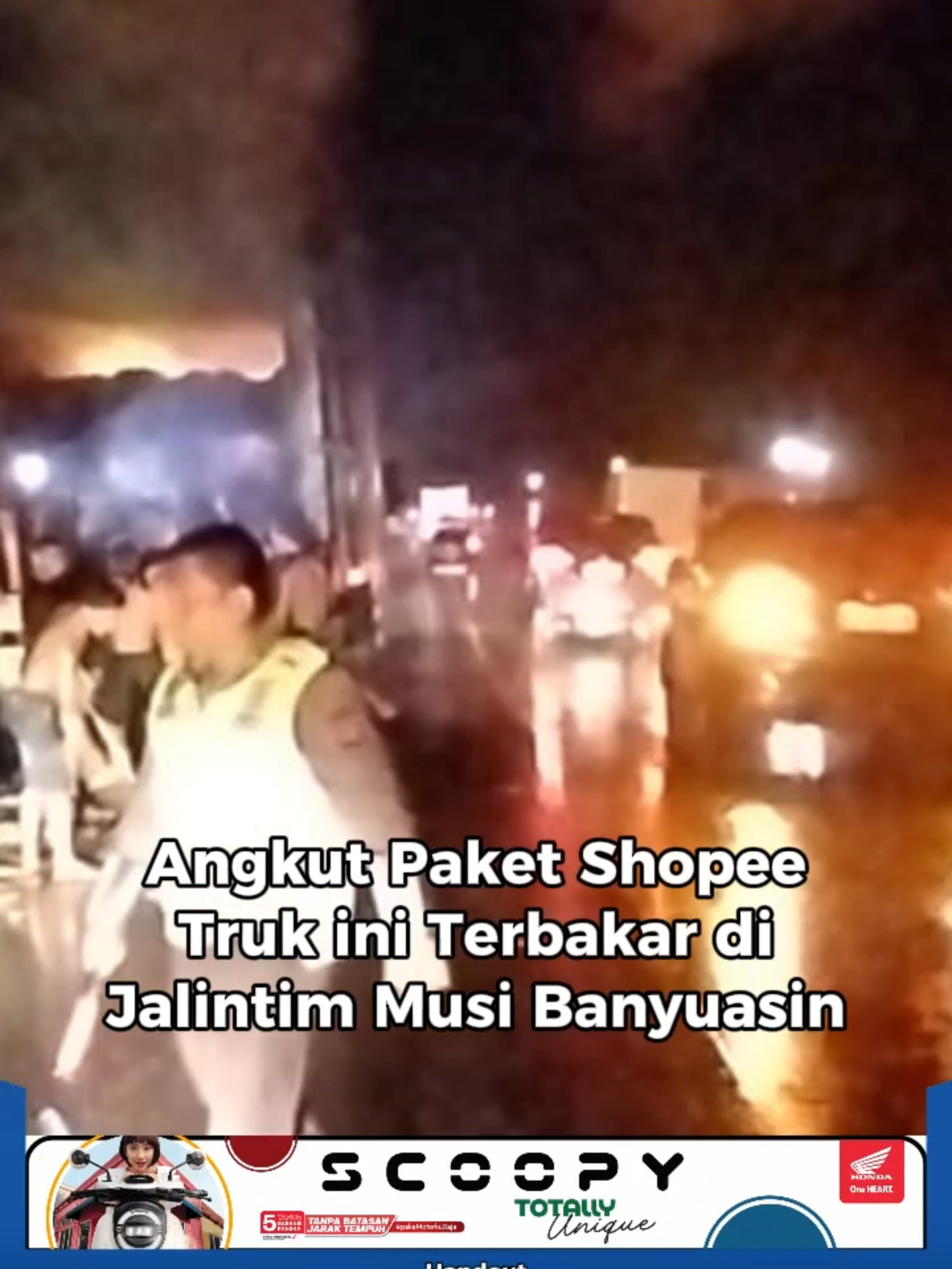 Angkut Paket Shopee, Truk ini Terbakar di Jalintim Musi Banyuasin Sumsel #sekayu #musibanyuasin #sumateraselatan #sumsel #matalokaldesa