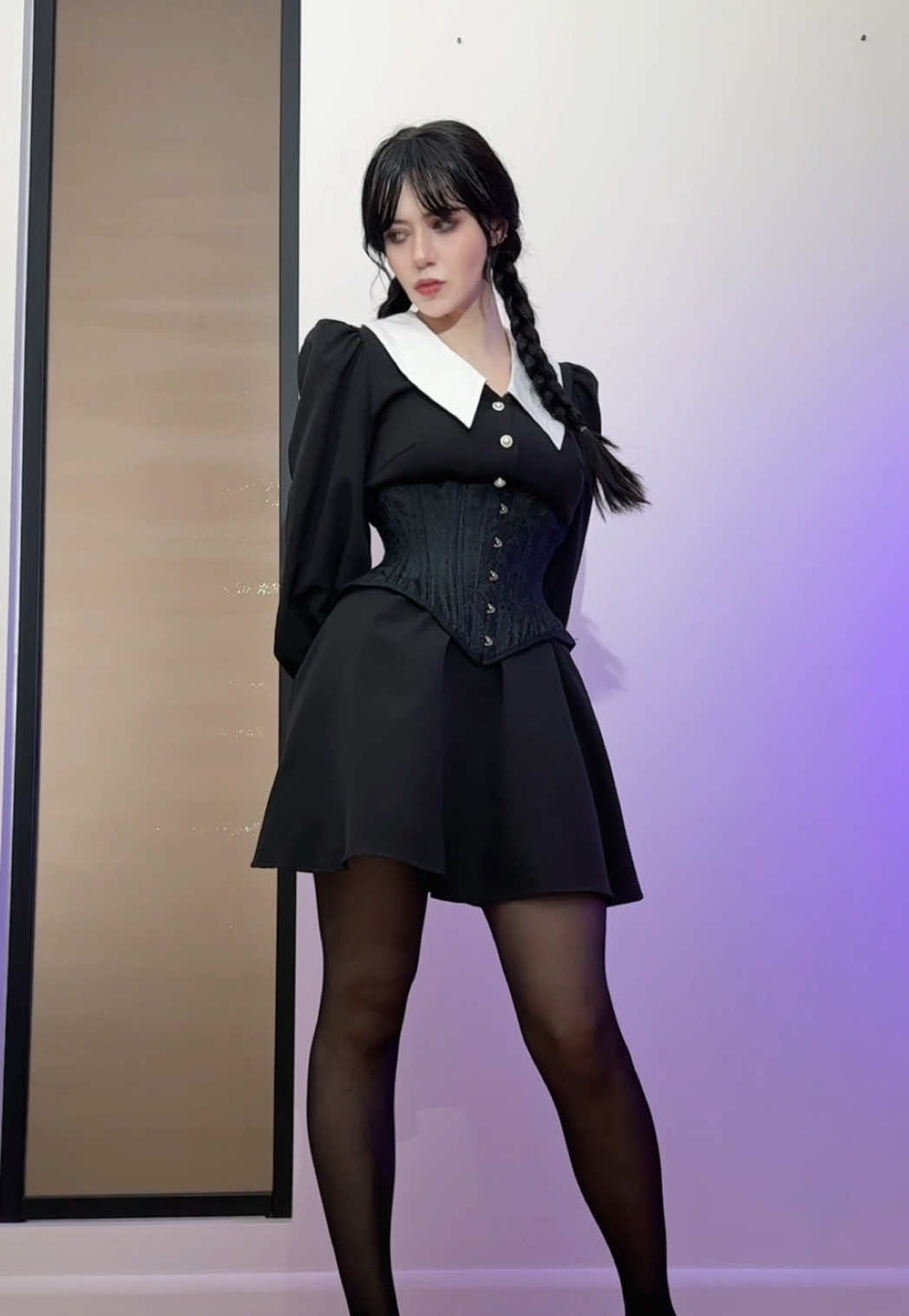 Love this dance🖤🖤🖤 #wednesday #wednesdaycosplay #wednesdayaddams #wednesdayaddamscosplay #addamsfamily 