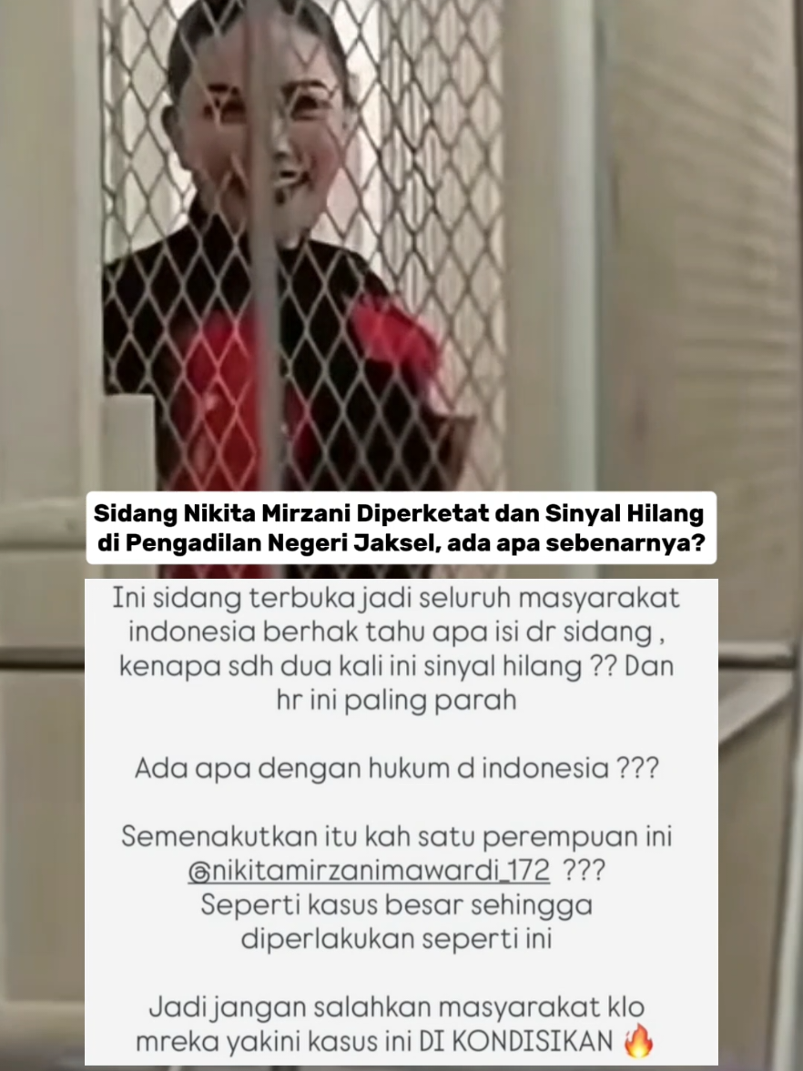 Sinyal Hilang di persidangan Nikita Mirzani di Pengadilan Negeri Jaksel #nikitamirzani #nikmir #fyppppppppppppppppppppppp #viralvideo  #bodohnyaaku 