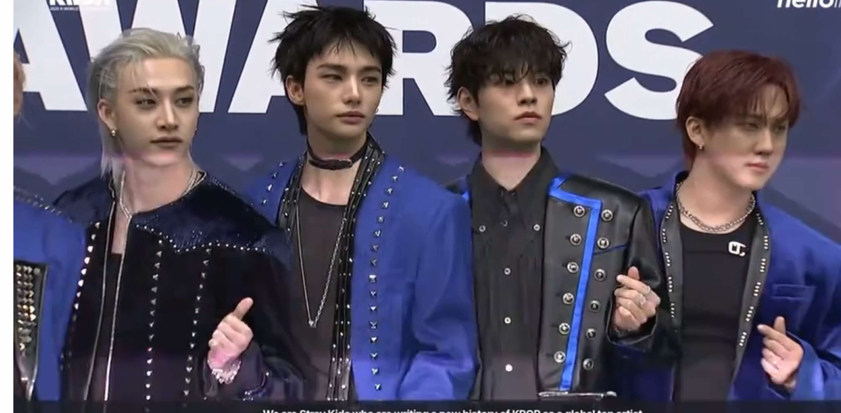 Stray Kids at the 2025 K-World Dream Awards | Blue Carpet #straykids #skz #kpopfyp 