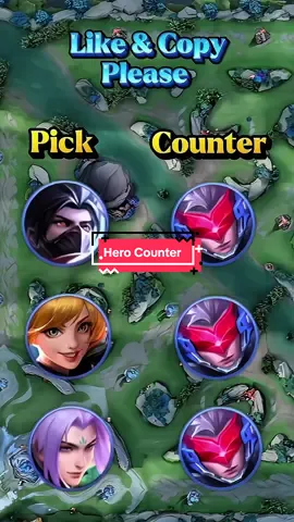 Hero Counter 💀 #MLBB #MLBBMysticMeow  #mobilelegends #thinkb4youdo  #counter 