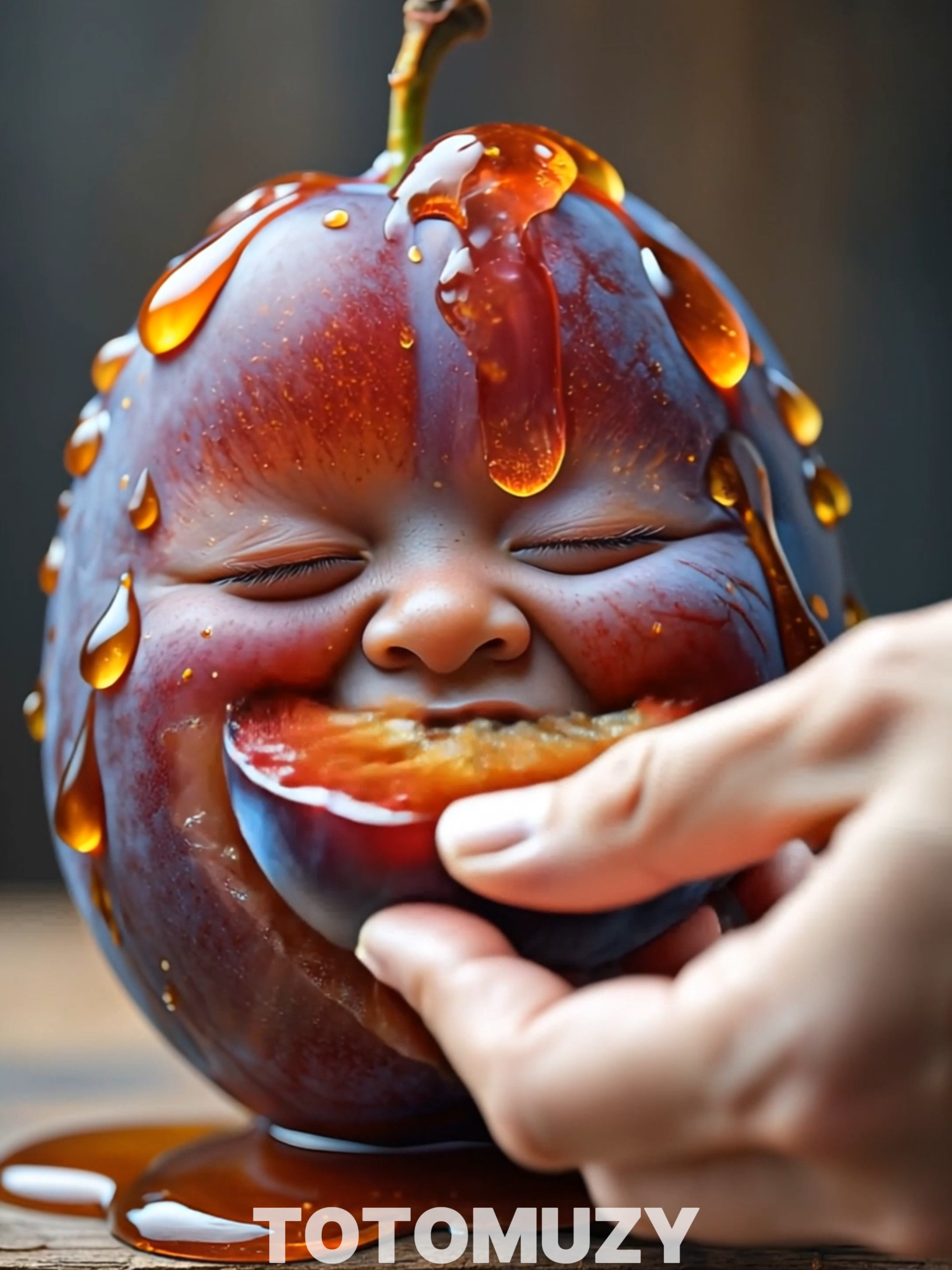Very cute fruits eating 👇 🎯 Create your own AI shorts here: Freebeat AI > https://surli.cc/bhotao #ai #asmr #fyp #relax #veo3 #fruit #fruits #cute #cutebaby