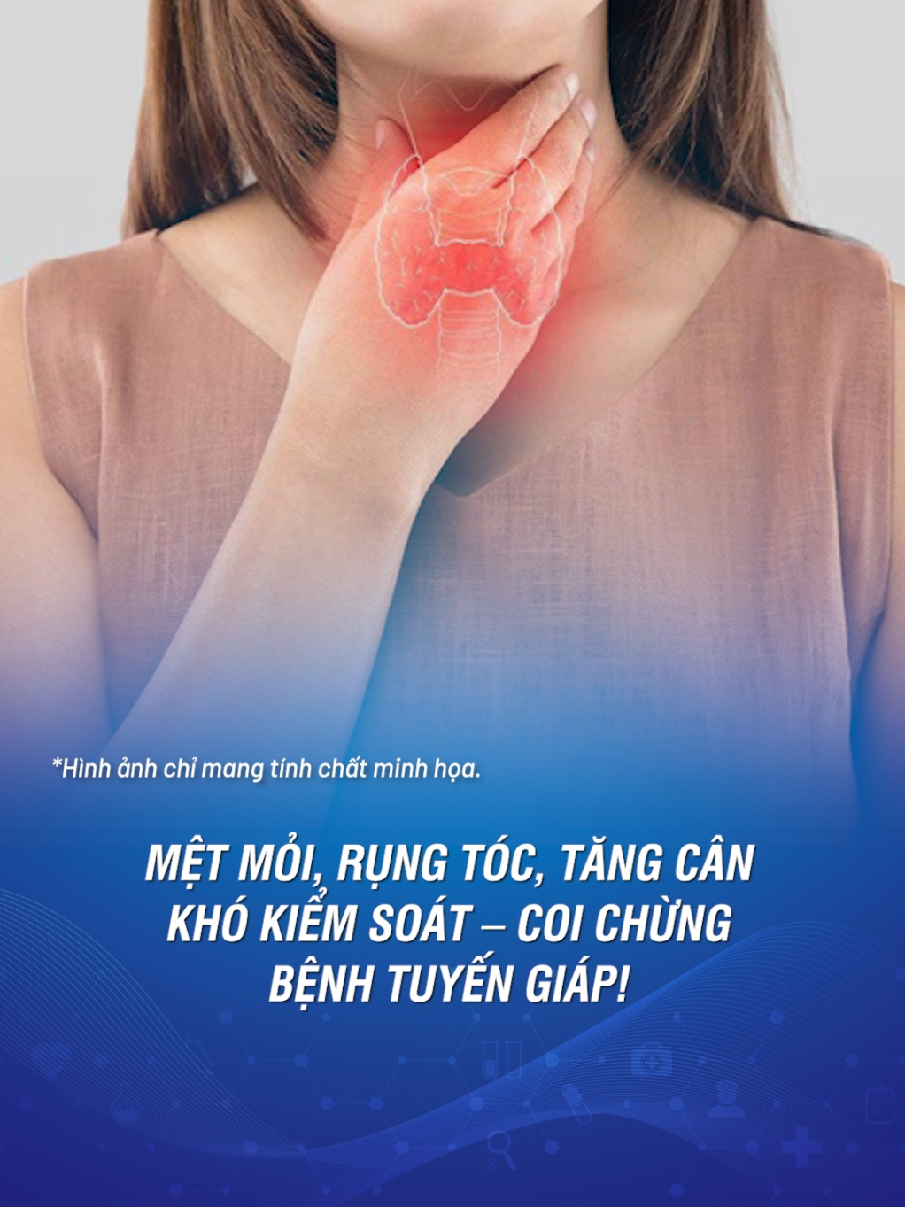 Mệt mỏi, rụng tóc, tăng cân có thể là dấu hiệu của bệnh lý tuyến giáp, lưa lại để xem bạn có các triệu chứng này không nhé 🥺 #benhvientamanh #TikTokforHealth #tuyengiap #buouco #bacsigiadinh 