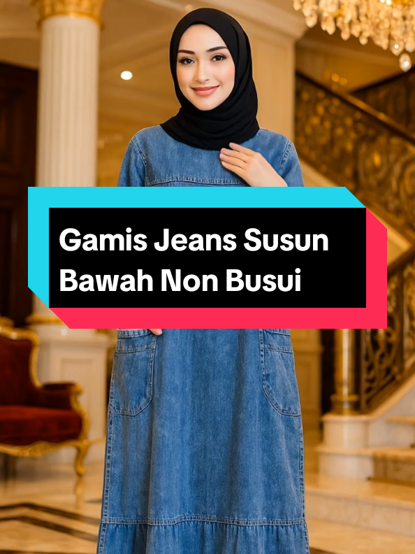 #gamiskekinian #gamisjeans #gamiskekinian #muslimahfashion 