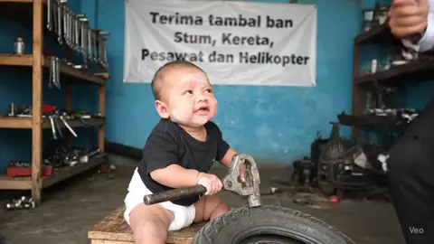 Parah banget papanya 🤣 #kocak #lucu #bayi #baby #funny 