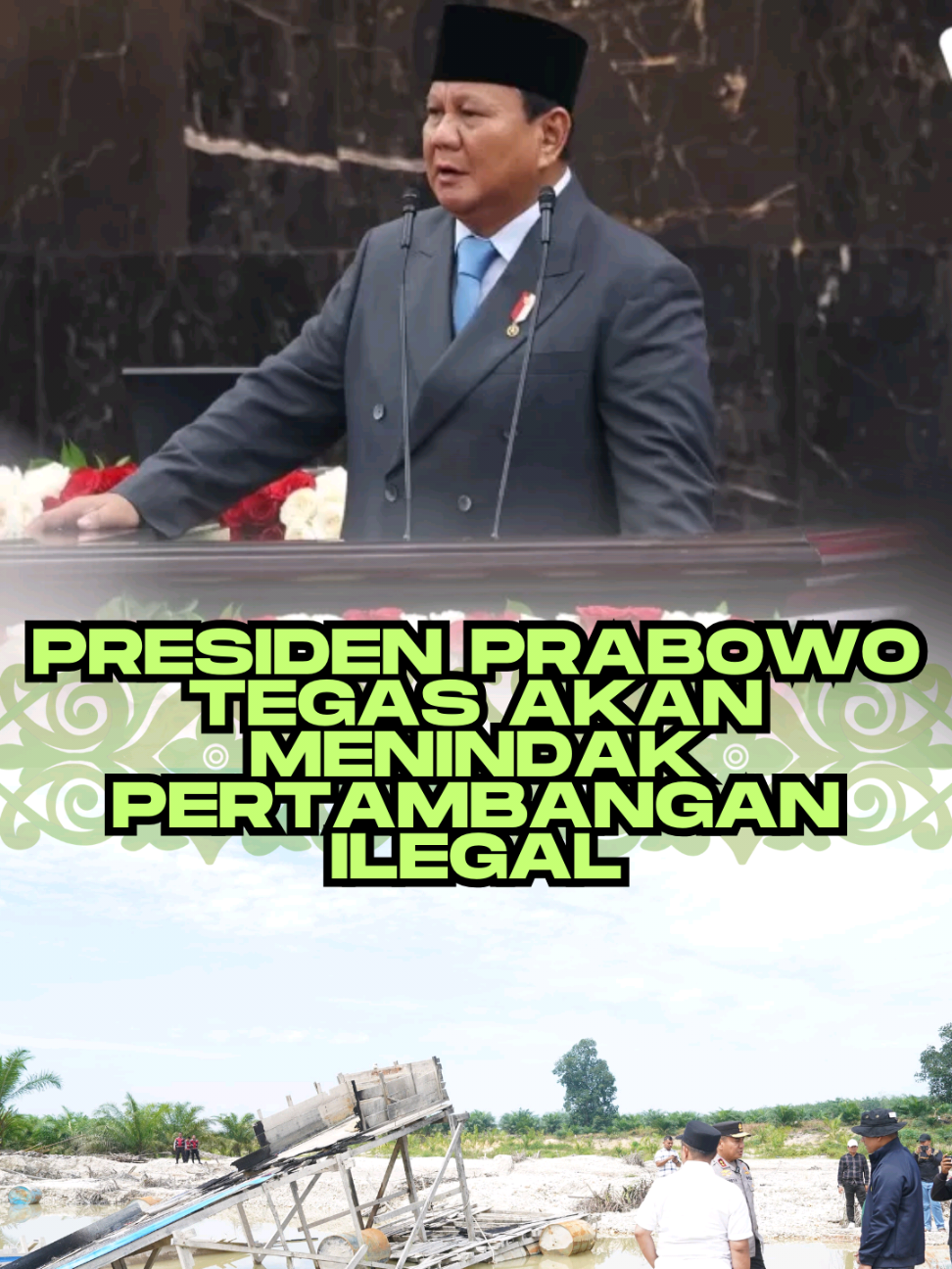 Setelah dua dekade tercemar oleh tambang emas ilegal, kini Sungai Kuantan kembali pulih. Melalui operasi besar, Polda Riau bersama TNI dan stakeholder berhasil: ✅ Menangkap 26 tersangka ✅ Memusnahkan 221 rakit tambang ilegal Dalam pidato kenegaraan yang disampaikan dalam Sidang Tahunan Majelis Permusyawaratan Rakyat (MPR) Republik Indonesian (RI) 2025, Presiden Prabowo Subianto menegaskan akan menindak tambang ilegal sekaligus para oknum yang terlibat di dalamnya. Polda Riau berkomitmen melanjutkan langkah ini demi menjaga ekosistem, keselamatan masyarakat, dan marwah Riau. #StopTambangIlegal #PoldaRiau  #PolriPresisi  #RiauLestari #PresidenPrabowo