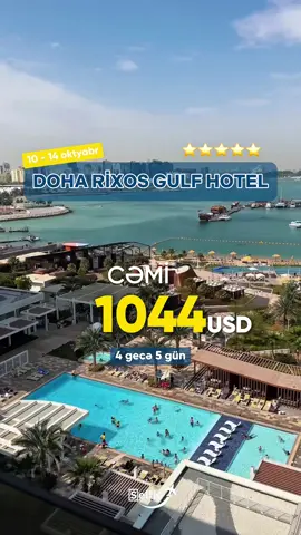 🇶🇦 DOHA TURU 🇶🇦  Doha sizi həm müasirlik, həm də Şərq sehrini birləşdirən ab-havası ilə valeh edəcək! 🏙️✨ Doha səfərinizdə lüks və rahatlığı bir arada yaşamaq üçün ideal seçim Rixos Gulf Hotel Doha 5* olacaq – həm dəniz sahilində istirahət, həm də şəhərin mərkəzinə asan çıxış imkanı buradadır. 🌊 🗓️ Səyahət tarixi : 10.10.2025 - 14.10.2025 ☀️ Ümumi günlərin sayı : 4 gecə 5 gün 🏨 Rixos Gulf Hotel Doha 5*-1044 USD ⬇️Qiymətlərimizə daxildir: 🛫Bakıdan uçuşla gediş-dönüş təyyarə biletiyle 🛏️Oteldə qonaqlama 🍽️Qidalanma: (BB) 🧳Baqaj (8+25 KQ) 📌Qeyd: Qiymətlərimiz 2 nəfərlik otaqda 1 nəfər üçün hesablanmışdır.  📌Qeyd: Ödənişlər günün məzənnəsinə uyğun manatla qəbul ediləcək. 📌 Qeyd: Səyahət təklifimizin tarixini və gecələmə sayını istəyinizə uyğun dəyişmək mümkündür. Əgər siz bu təklifi başqa tarixə istəyirsinizsə o zaman qiymət hesablanması üçün bizə yazın. 📌 Qeyd: Səyahət tarixlərinizdən asılı olaraq bir çox hallarda siz turu hissə-hissə ödənişlə əldə edə bilərsiniz. Bank kartları ilə ödənişlər qəbul edilir. Ətraflı məlumat və rezervasiya üçün: 📲 Mob: +994 55 571 32 34 (+Whatsapp) 👩🏻‍💻 Nəzrin Məmmədova  📲 Mob: +994 51 577 11 56 (+Whatsapp)  👩🏻‍💻 Qumral İbrahimova 📲 Mob: +994 70 577 32 34 (+Whatsapp) 👩🏻‍💻 Hicran Ismayilova 📲 Mob: +994 50 501 11 56 (+Whatsapp)  👩🏻‍💻 Ayan Əliyeva 📲 Mob: +994 55 570 11 56 (+Whatsapp)  👩🏻‍💻 Suqra Sadıqova 📍 1-ci filial : Bakı şəhəri, Cəfər Cabbarlı 44 küçəsi (Caspian Plaza 3 korpus, 10-cu mərtəbə) 📍 2-ci filial : Bakı şəhəri, Rəşid Behbudov 142c