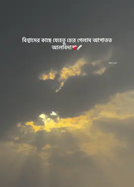 বিশ্বাসের কাছে যেহেতু হেরে গেলাম আপাতত আলবিদা..!❤️‍🩹🩹 #death_tarek 