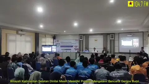 Wilayah Kalimantan Selatan dinilai masih memiliki potensi mengalami bencana gempa bumi. (BDR/RH)  —— Informasi seputar Kalimantan Selatan lainnya, juga dapat anda dengarkan melalui 104,7 Radio Abdi Persada FM di program ‘Reportase Malam’ setiap jam 20.00 WITA dan ‘Reportase Pagi’ setiap jam 07.15 WITA.  #Seminar #BMKG #Potensigempa  #Pemerintahprovinsikalimantanselatan  #ProvinsiKalimantanSelatan 
