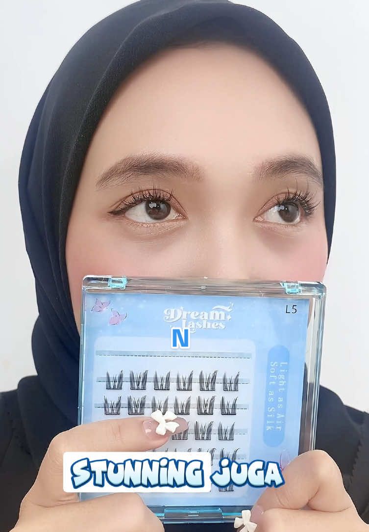Dream Lashes kasih efek mata segar natural. stunning vibe 💕 #dreamlashes #eyelashtutorial #eyelashextensions #fakelashes #fyp 