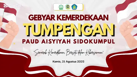 KEGIATAN TUMPENGAN SEMARAK KEMERDEKAAN INDONESIA PAUD AISYIYAH SIDOKUMPUL #hutri80  #sekolahhebat  #paudaisyiyah 