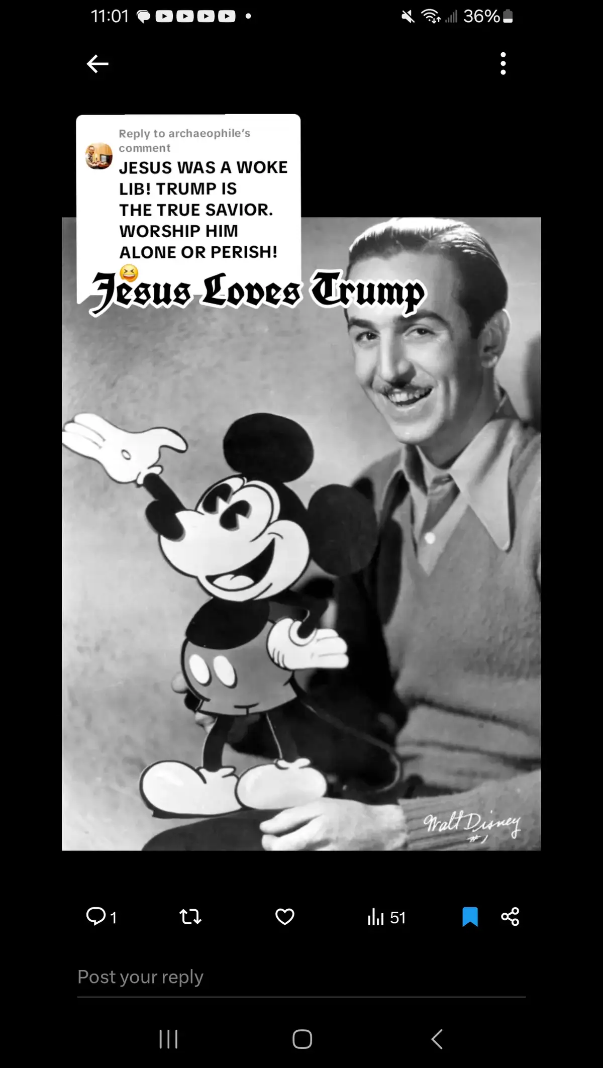 Replying to @archaeophile☆ jesus loves trump #donaldtrump 