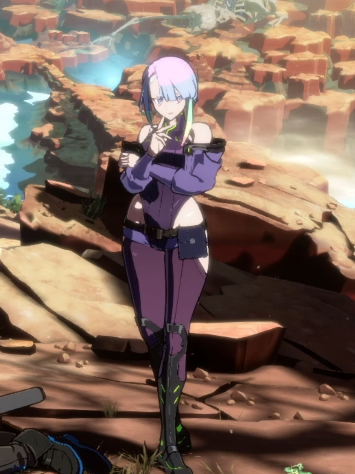 Lucy is finally here #lucy #guiltygear  #guiltygearstrive #cyberpunk #combo 