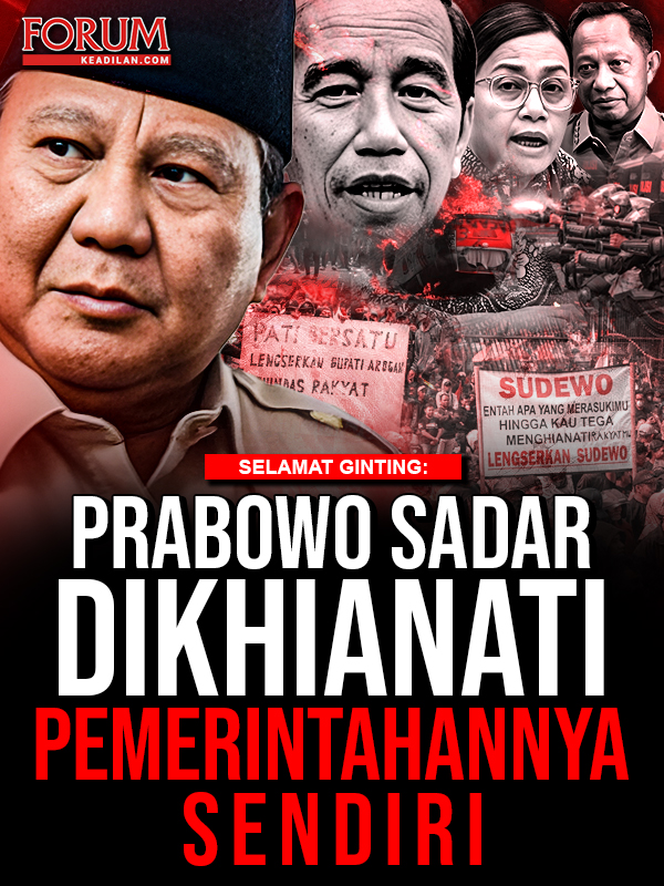 SELAMAT GINTING: PRABOWO SADAR DIKHIANATI PEMERINTAHANNYA SENDIRI Rentetan kebijakan kontroversial di awal pemerintahan Presiden Prabowo Subianto dinilai sebagai upaya untuk mendeligitimasi Prabowo. Dari mulai pagar laut, hingga kenaikan pajak yang diamuk warga di berbagai daerah, dipandang sebagai cara untuk menjatuhkan Prabowo. Siapa sebenarnya yang ingin menjatuhkan Prabowo? Apakah Prabowo sadar akan upaya-upaya tersebut? Bagaimana Prabowo merespons upaya itu? Podcast Madilog Forum Keadilan berikut ini mengupas pertanyaan-pertanyaan tersebut secara mendalam bersama narasumber yang ahli di bidangnya.* Host: Indra J Piliang - Sejarawan Narasumber: Selamat Ginting - Analis Politik & Militer Universitas Nasional #prabowo #selamatginting #jokowi #politikindonesia #demopati #demobone #srimulyani #titokarnavian #pagarlaut #sengketapulauaceh #kenaikanpajak #madilog #podcastforumkeadilan #analispolitik #pemerintahanprabowo #indrapjiliang #forumkeadilan #beritaterkini