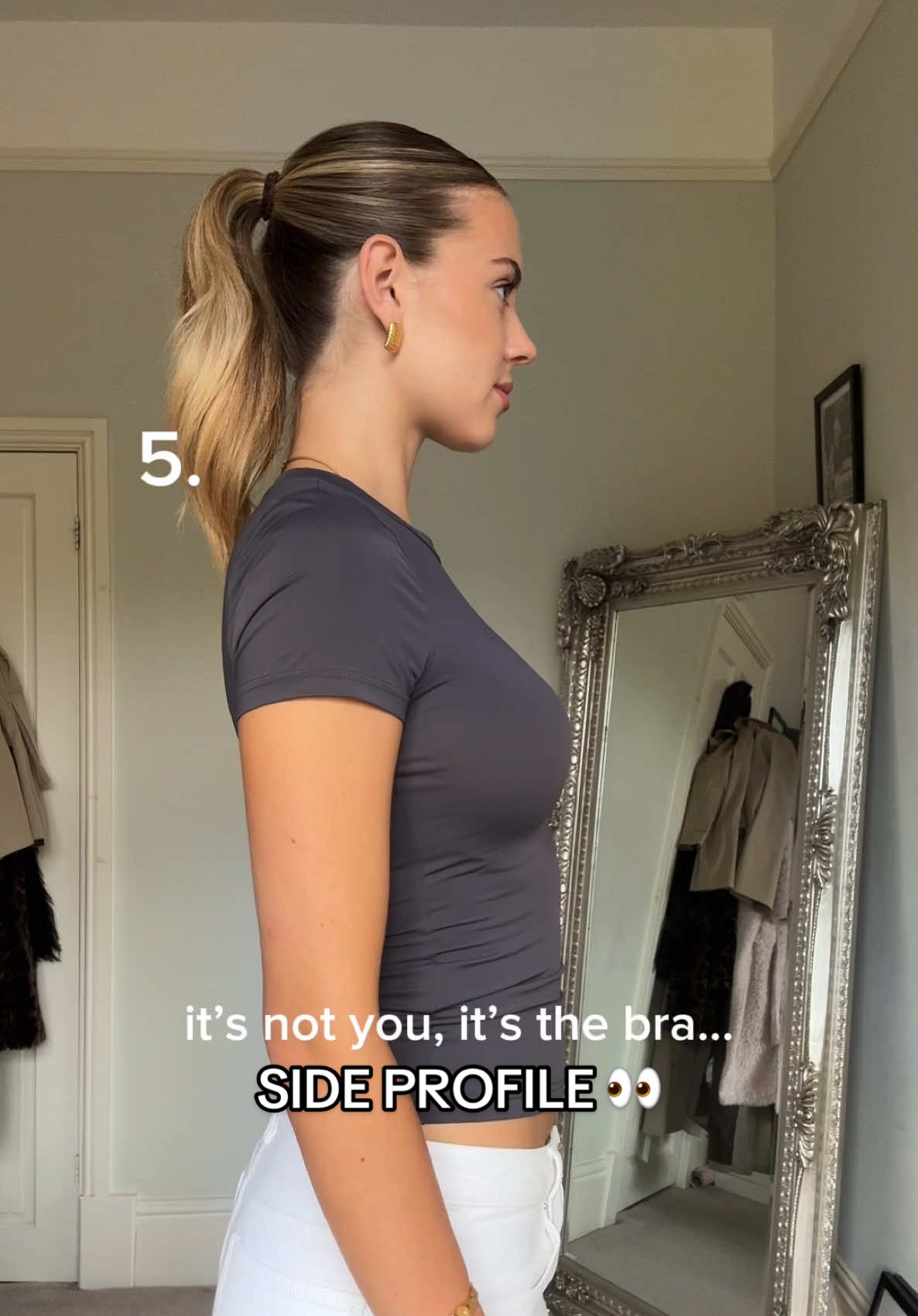 and from the side… this may change your opinion on number 11🤣🫣 the importance of choosing the right bra 👙 #braeducation #braexpert #smallbandlargercup #fullerbustfashion #smallbandlargecup 