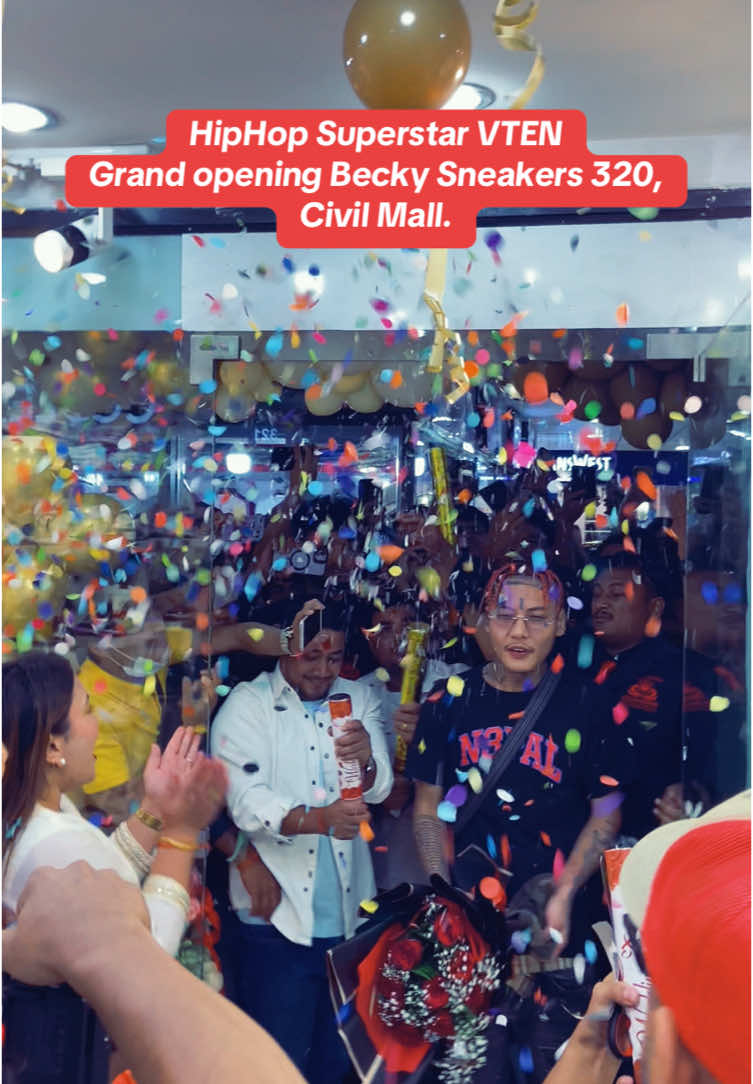 Becky Sneakers 320, Civil Mall Grand Opening with HIPHOP superstar VTEN!!!! @beckysneakers.np @Becky Sneakers Kathmandu  #vten #grandopening #civilmall 