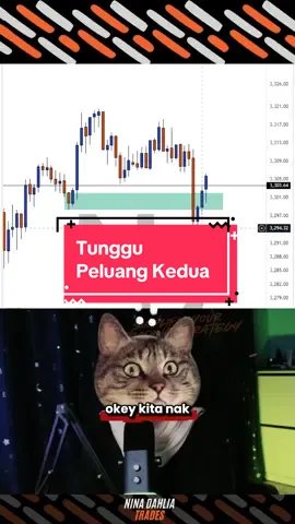 Pattern yang sama berulang ulang. Cuma bila 1 kena stoploss, jgn give up. Kita tggu peluang kedua #xauusd #forexeducation #fyp #forextrading #foryourpage 