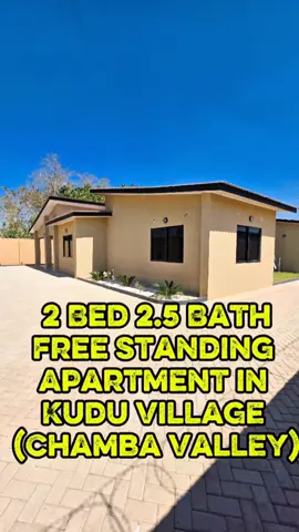 🏡 2 BED 2.5 BATH FREE STANDING APARTMENT IN KUDU VILLAGE (CHAMBA VALLEY) RENT AT K15,000 PER MONTH 📞+260977983314 #realestate #chambavalley #victorshillestates #zedrealtor #fyp 