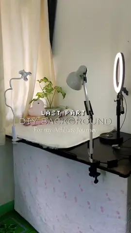 Part (4) DIY BACKGROUND for faceless affiliates #newaffiliate #beginner #DIY #background #aestheticbackground #minimalistbackground #thingsyouneed #invest #tiktokshopontrend #ringlights #tripod #tnw #phoneholder #clipphoneholder #carpet 