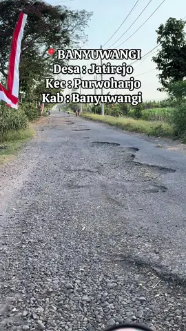 Lihatlah jalan kami yang estetik ini pakk🥺🥺 #jalanrusak #fy #banyuwangi 