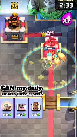 CAN my daily emotes three crows?#clashroyale #clasheoyalememes #worldtiktokforyoupage #edit #viral 