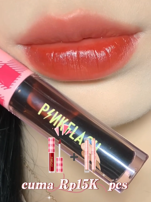 Harga kejutan di live 💥 Contour + lip tint rata-rata cuma Rp15K?! Cepetan sebelum kehabisan! #pinkflashbeauty #pinkflash #LovingHeart#juicylips#lipcombo#lipgloss#lipbalm#contouring#2in1#makeup#waterproof#clearancesale#tiktoklive