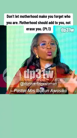 Don’t let motherhood make you forget who you are. Motherhood should add to you, not erase you. (Pt.1) #pastoribukunawosika #fyp #viral  #tiktokuk  #tiktokusa 