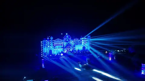 Testing the stage lights 💥🌇🎆 #deepjubglefestival #deepjungle2025 #deepjungle #festivalsrilanka #foryou 
