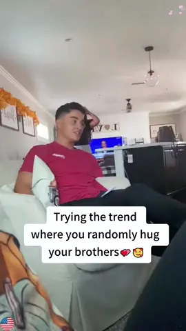 Trying the trend where you randomly hug your brothers #foryou #fyp #baby #brother #usa🇺🇸  