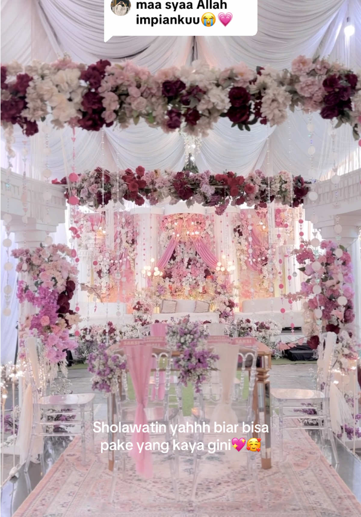 Membalas @upillrebus💉 mashaallah dekor kaya gini emang bener2 cantulity bgt💖🤏🏻 Info pricelist 0821-3546-5952 📲📲  #dekornikah #dekorasipernikahan #dekorasicilacap #dekorasipurwokerto #dekorasibanyumas 
